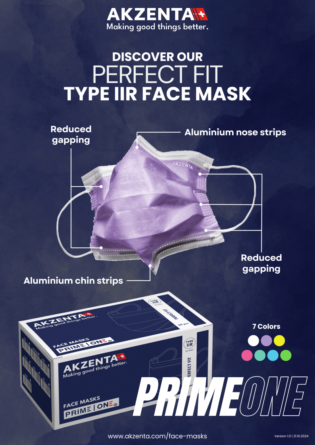 PRIME Perfect Fit Facemask – Akzenta International SA, Mundschutz