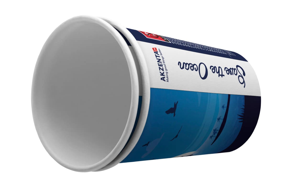 Paper Cups - Save the Ocean – Akzenta International SA, Mundspülbecher