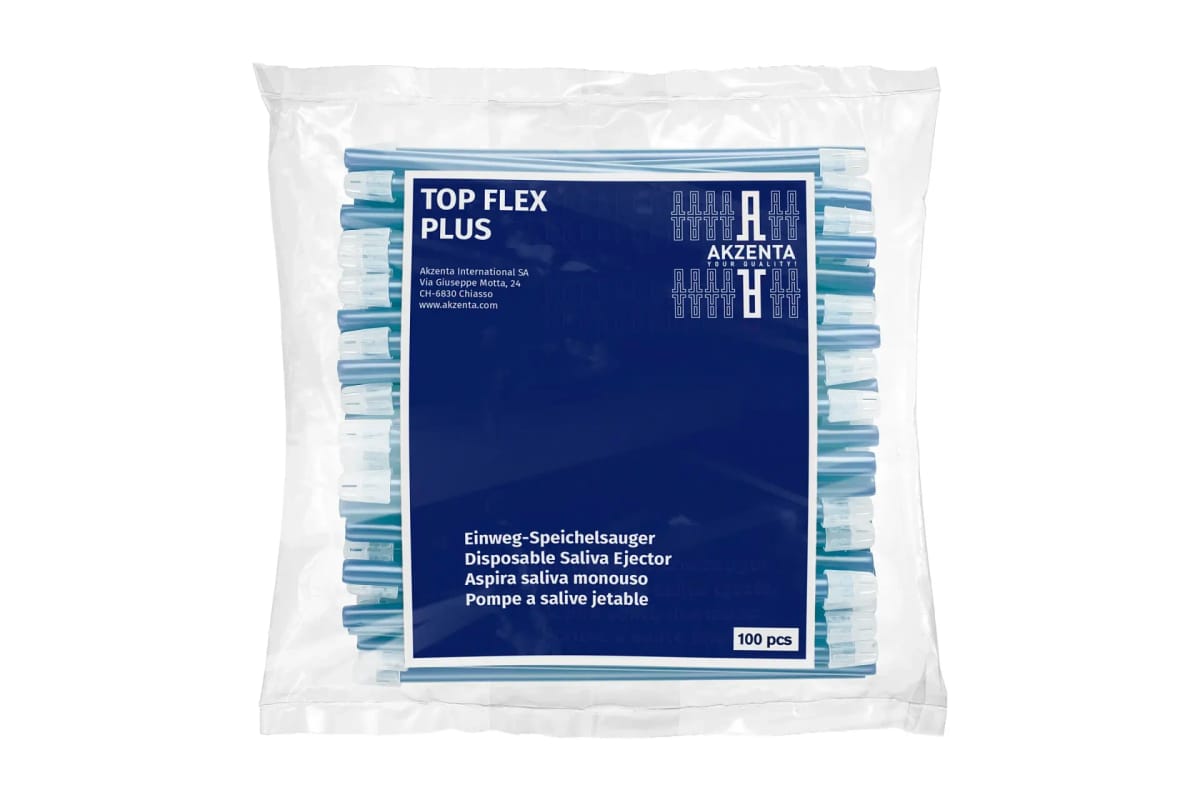 Saliva Ejector - Light Blue – Akzenta International SA, Speichelsauger