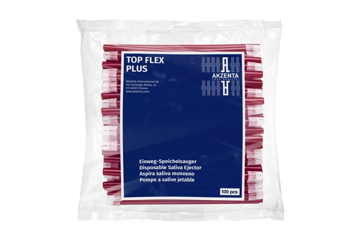 Saliva Ejector - Burgundy – Akzenta International SA, Speichelsauger