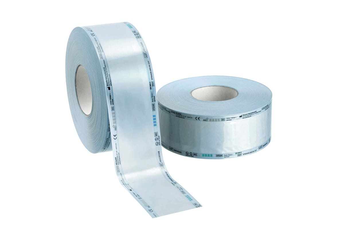 Sterilization Reels 75 mm x 200 m – Akzenta International SA, Sterilisationsschläuche und -beutel