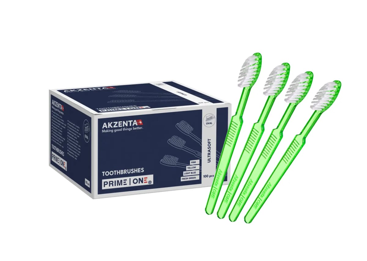 PRIME ONE | TOOTHBRUSHES - Fresh Green – Akzenta International SA, Zahnbürsten
