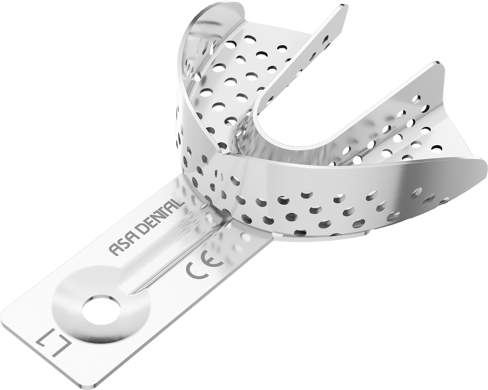 Perforiert aus Aluminium - Retentionsrand - UK - XXS 2800-L1 – ASA Dental S.p.A. Uninominale, Einmalabdrucklöffel