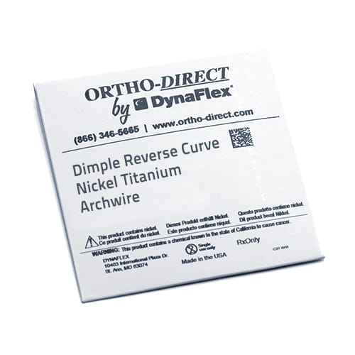 DIMPLE REVERSE CURVE NICKEL TITANIUM WIRE
