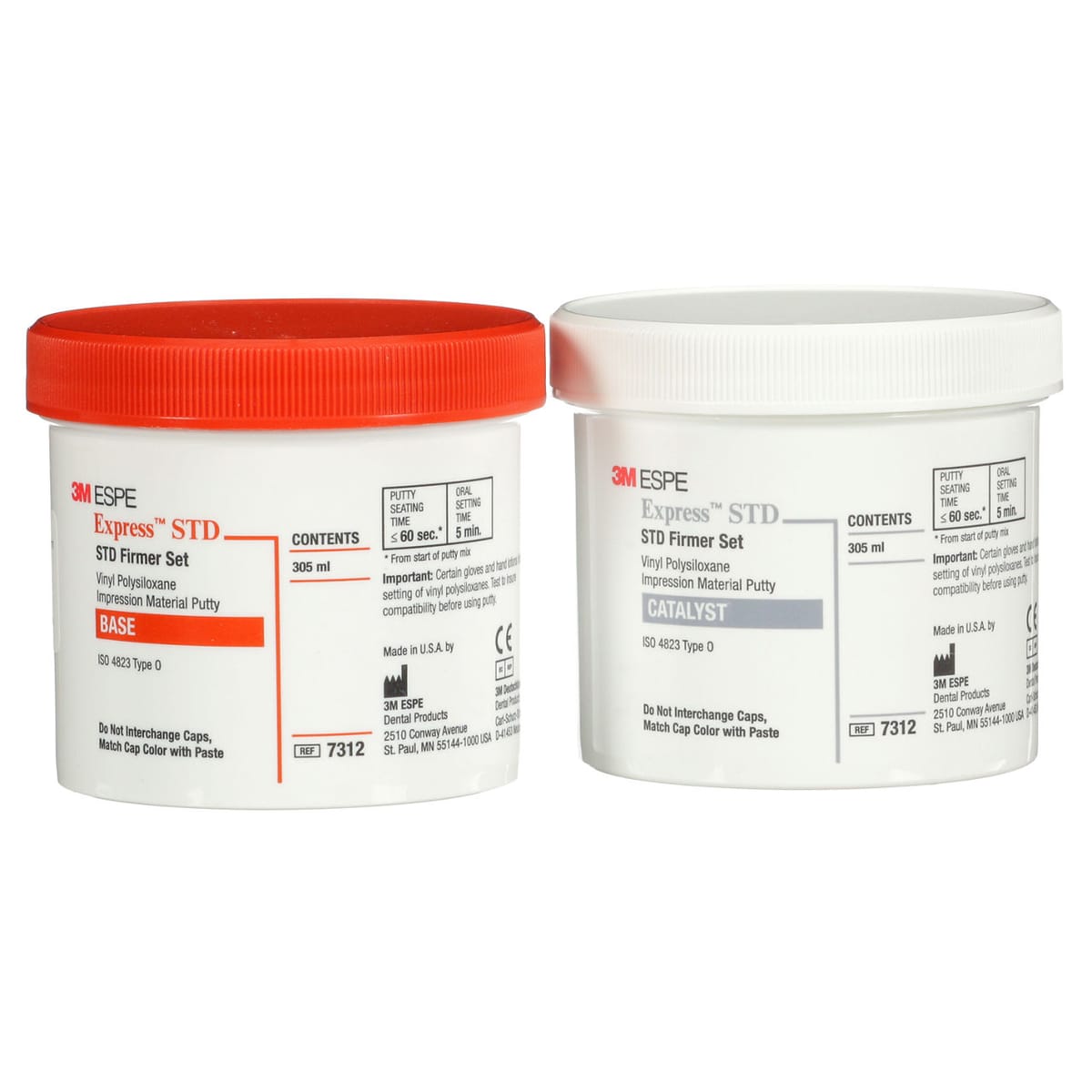 3M™ Express™ STD Vinyl Polysiloxan Abformmaterial Putty Refill-Packung, 7312 – Solventum, A-Silikone