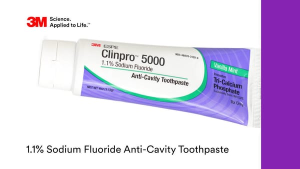 3M™ Clinpro™ 5000 1.1% Sodium Fluoride Anti-Cavity Toothpaste 12115