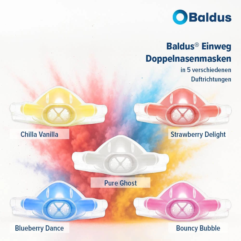 Baldus Einweg Doppelnasenmasken – Baldus Sedation GmbH & Co. KG, Schutzbrillen, Schutzschilde und Zubehör
