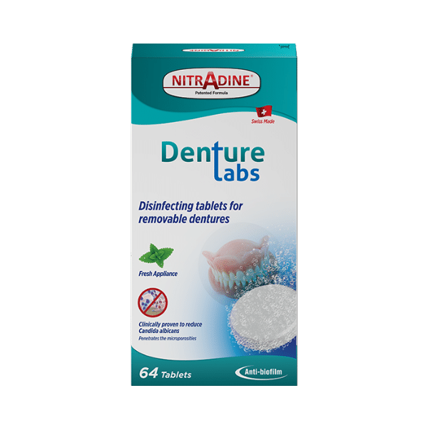 NitrAdine® Prothesenreinigungs-Tabs – bonyf AG, Prothesenkunststoffe
