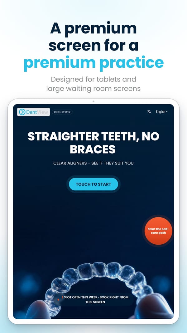DentView Smile Studio App für das eigene Tablet (iPad / Android) DV-APP-01