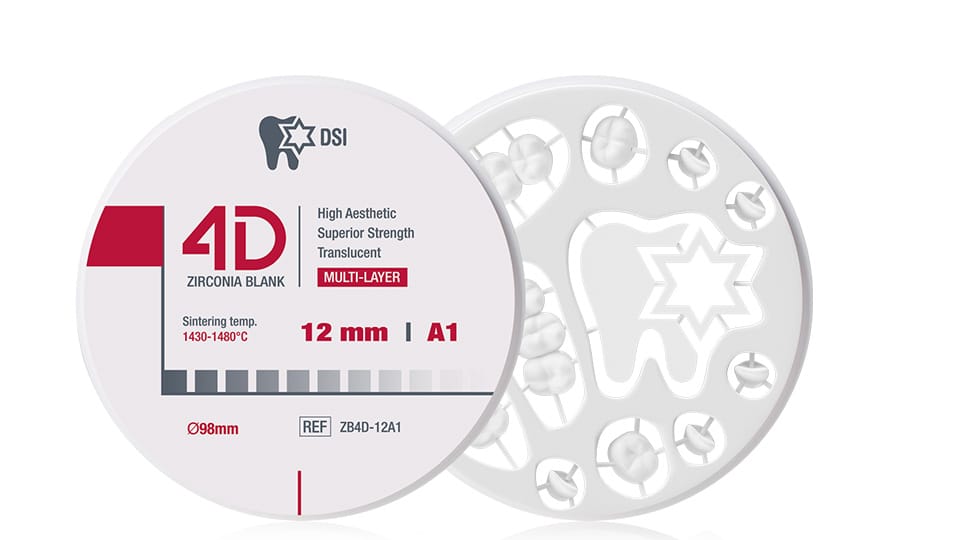4D Zirconia Blank – DSI Dental Solutions Ltd, Blöcke