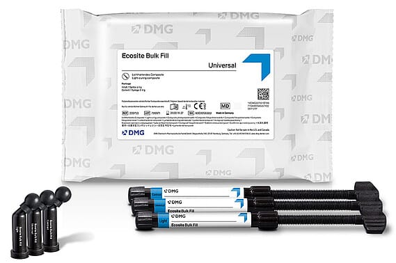 Ecosite Bulk Fill, 16 Safetips à 0,25 g, Farbe Light 220755 – DMG, Bulk-Fill-Composites