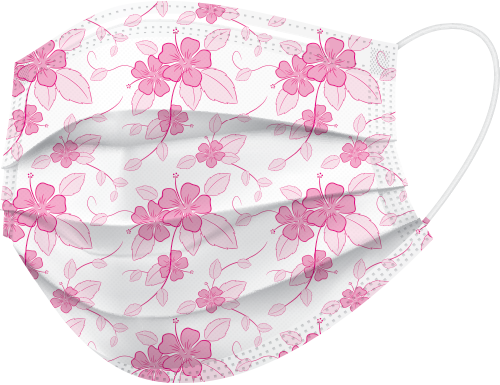 Face Mask with Floral Design (BE2300 Series) – Ecobee Sdn Bhd, Mundschutz