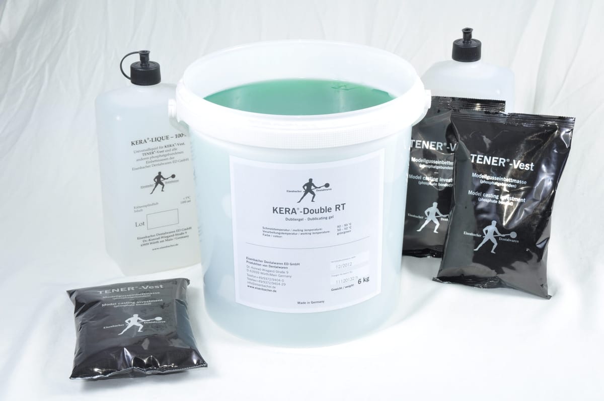 KERA® DOUBLE RT – Eisenbacher Dentalwaren ED, Dubliermassen und Dublierküvetten