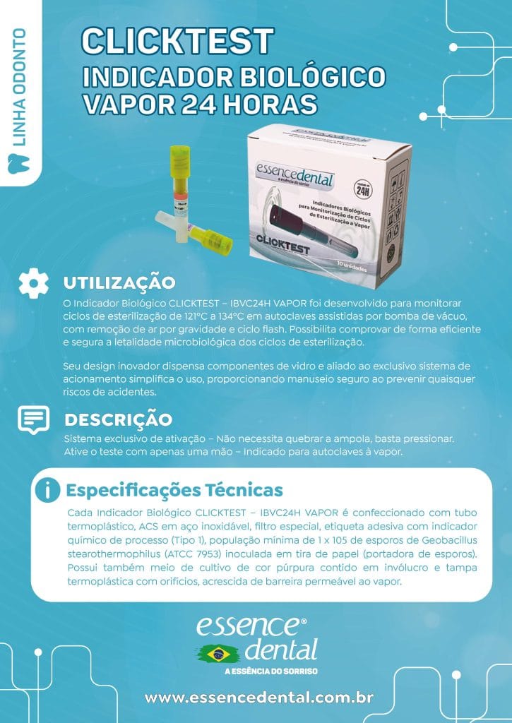CLICK TEST BIOLOGISCHER INDIKATOR – ESSENCE DENTAL IMP.EXP.LTDA, Sterilisationszubehör