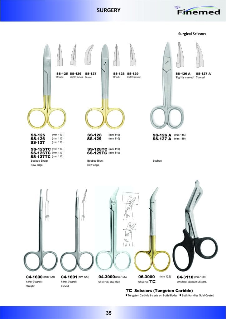 Surgical Scissors – Fine Med Instruments, Chirurgische Instrumente