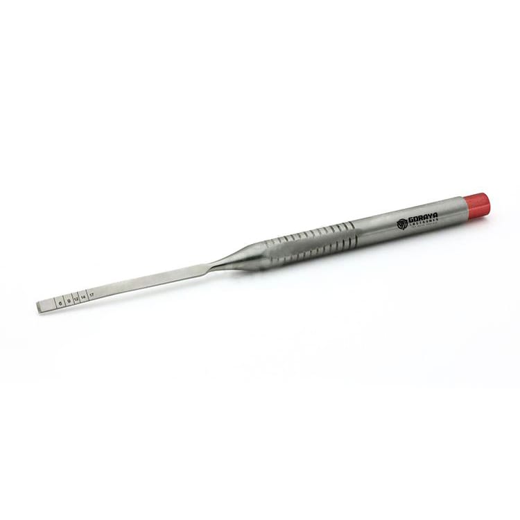 3MM CURVED BONE CHISEL, SINGLE BEVEL GI-1-615 – GORAYA INSTRUMED, Chirurgische Instrumente