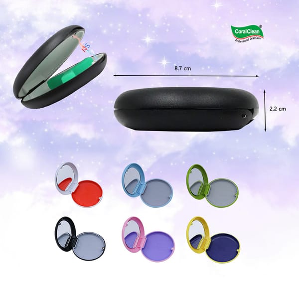 High Quality Denture Storage Chewies Aligner Retainer Case with Mirror