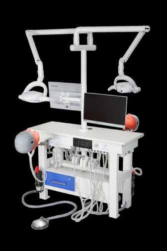 Doppelseitiger Phantomkopfsimulator für die Dentalausbildung