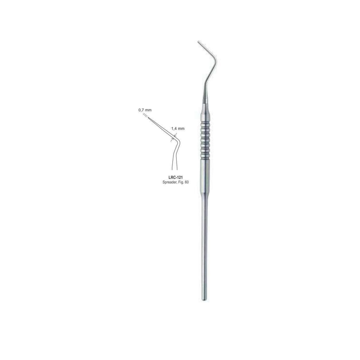 Root Canal Single Ended Plugger Solid Handle Fig.60 0.7MM/1.4MM – LENOX INS - Lensur Instruments Ltd., Plugger - Spreader - Condensor