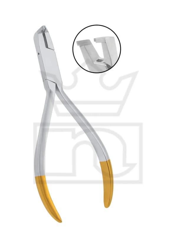 Distal End Cutter, Box Joint 1/3 Handles Gold Platted 12.5CM 115-0335