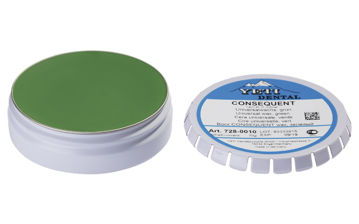 CONSEQUENT Universalwachs, grün – Yeti Dentalprodukte, Wachse