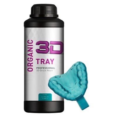 Organic 3D Tray Prof. dunkles Türkis – Organical CAD/CAM, Druckharze