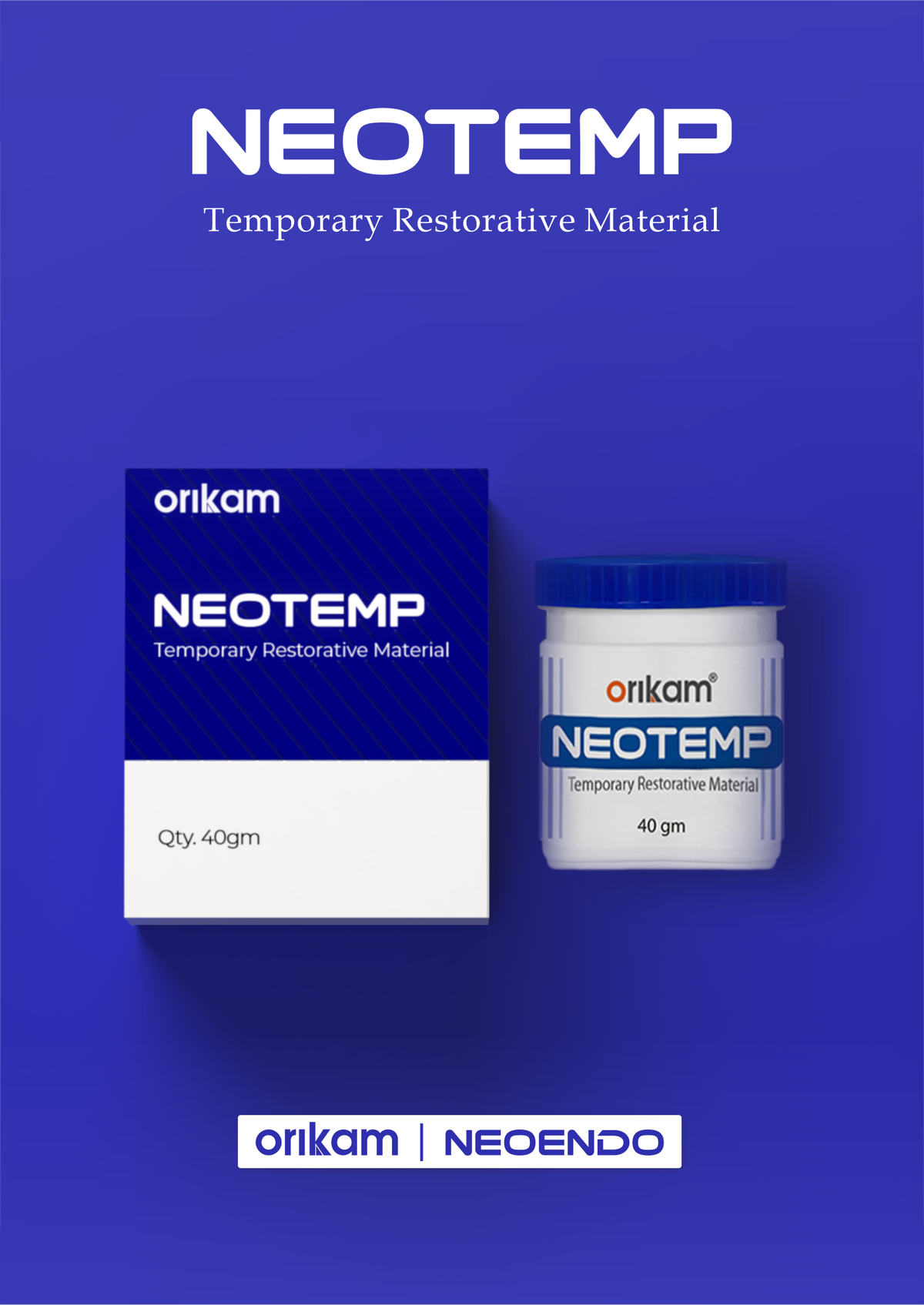 Neotemp Temporary Restorative Material – Orikam Healthcare, Provisorische Verschlussmaterialien