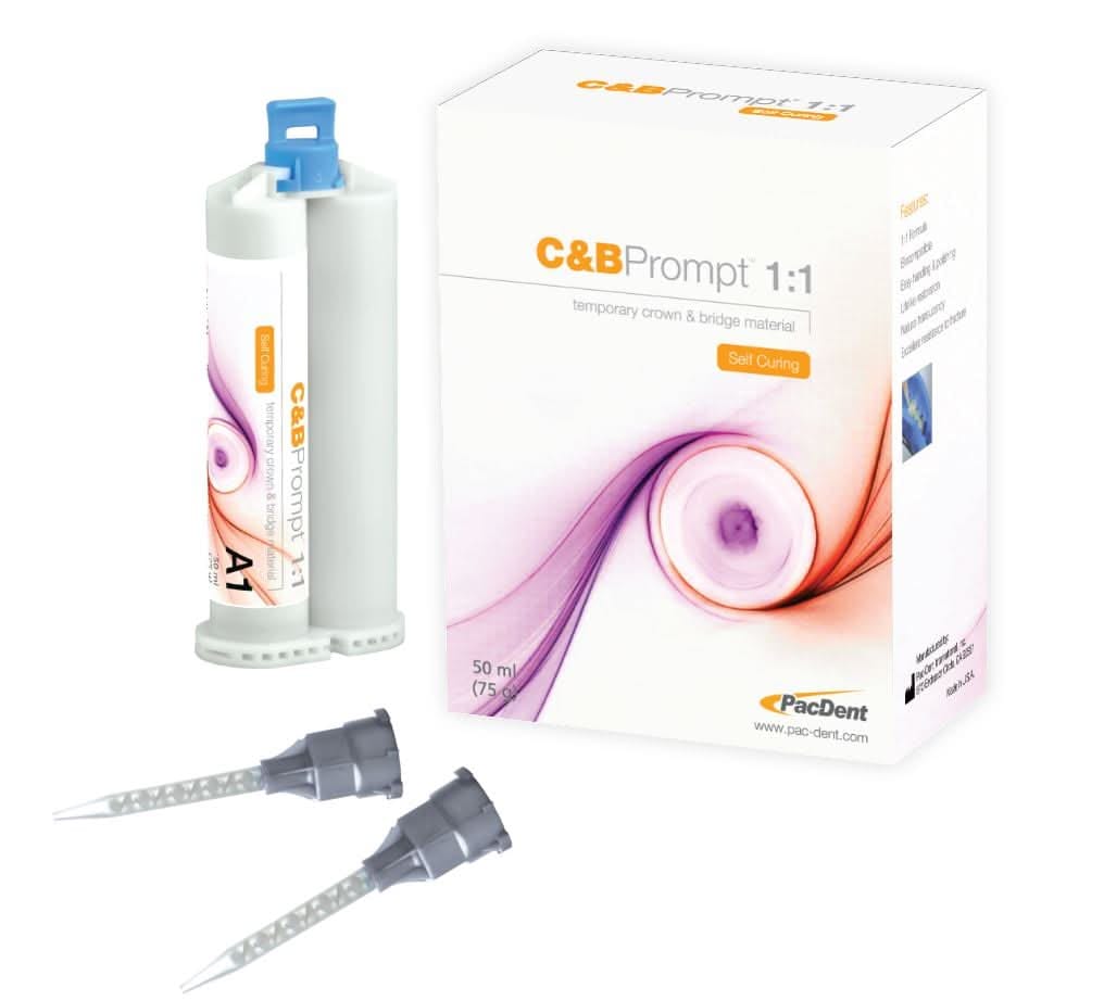 C&B Prompt™ Provisorisches Kronen- und Brückenmaterial 1:1 – Pac-Dent , Inc., Provisorische K+B-Materialien