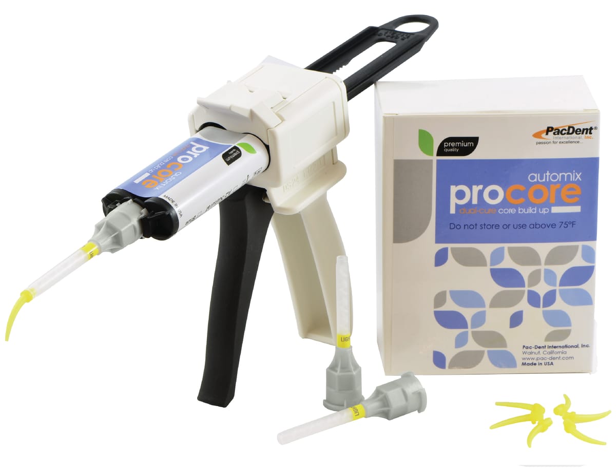 ProCore™ Dual-Cure Stumpfaufbaumaterial – Pac-Dent , Inc., Stumpfaufbau