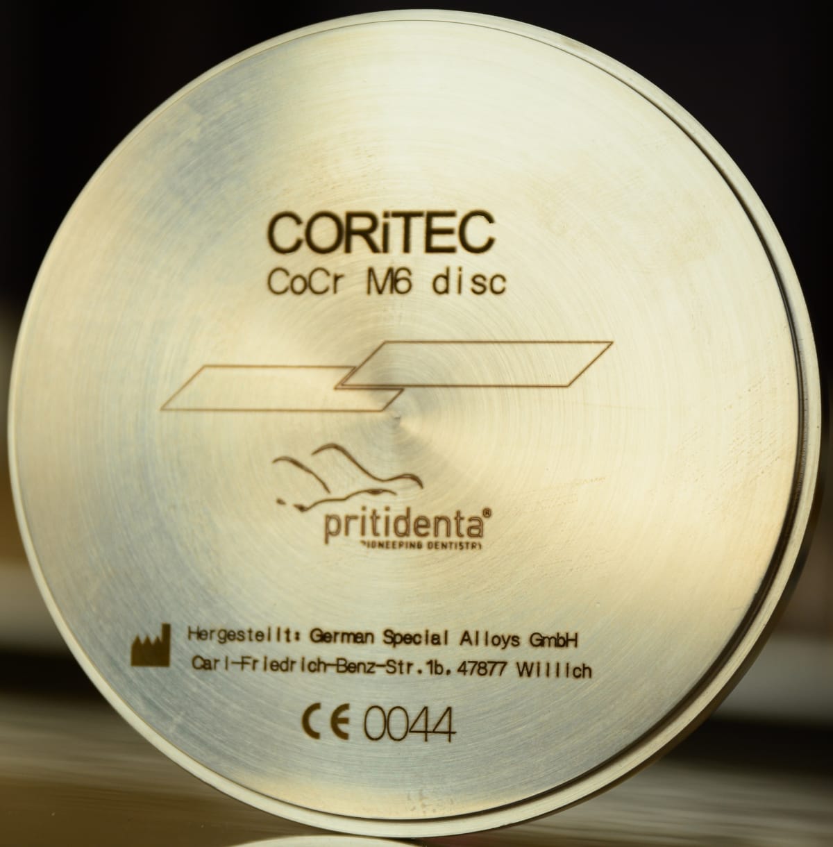 CORiTEC CoCr M6 disc – Pritidenta GmbH, Ronden