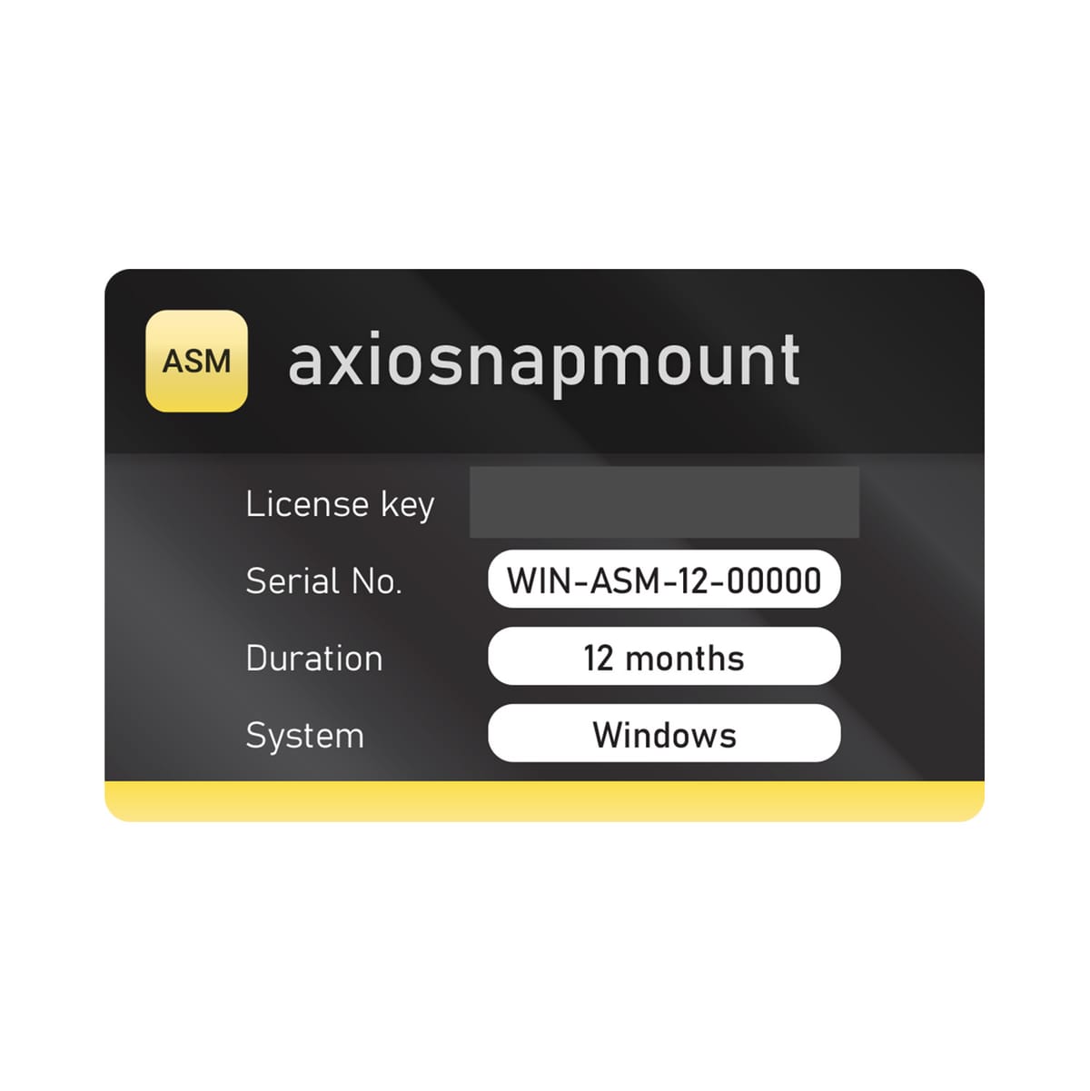 AxioSnapMount® Software-Lizenz, 12 Monate (Windows) – SAM, Software