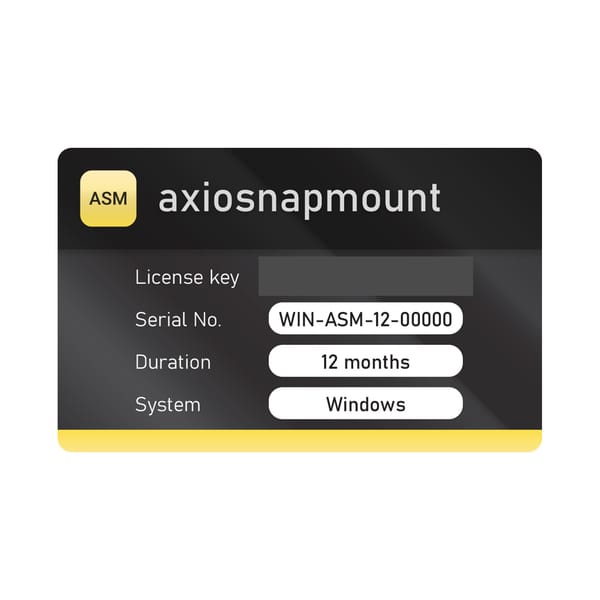 AxioSnapMount® Software-Lizenz, 12 Monate (Windows)