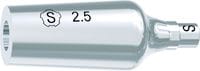 tioLogic® TWINFIT titanium abutment S, conical, GH 2.5 mm, anatomical, incl. AnoTite screw 346-139-01