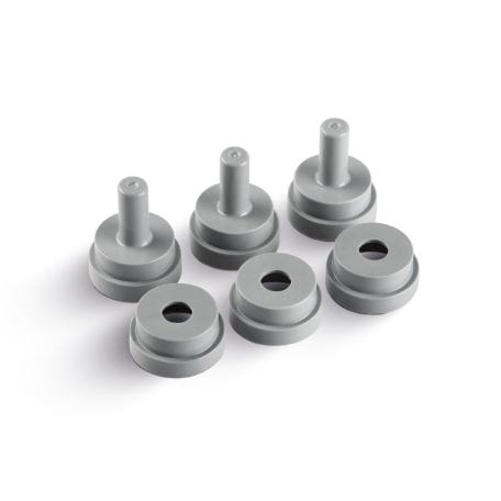 Muffelsystem 100g 13mm mit je 3x Muffelbasis und -lehre 898/118 – Zubler Gerätebau, Sinter- und Kristallisationsöfen