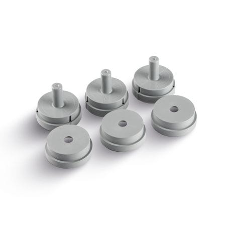 Muffelsystem 200g 13mm mit je 3x Muffelbasis und -lehre 898/119 – Zubler Gerätebau, Sinter- und Kristallisationsöfen