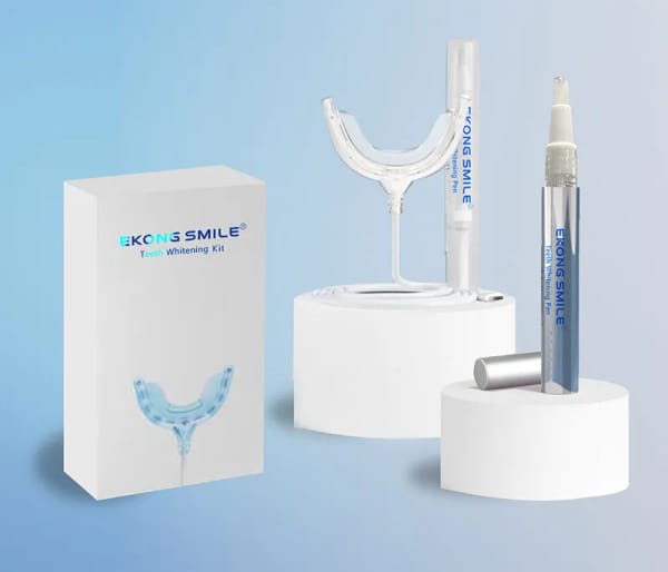 Blue Light Teeth Whitening Kit With 16 LED Lamp
