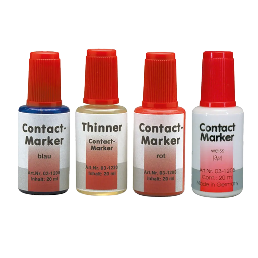 Contact Marker red, 2 x 20 ml – al dente Dentalprodukte, Artikulationsspray
