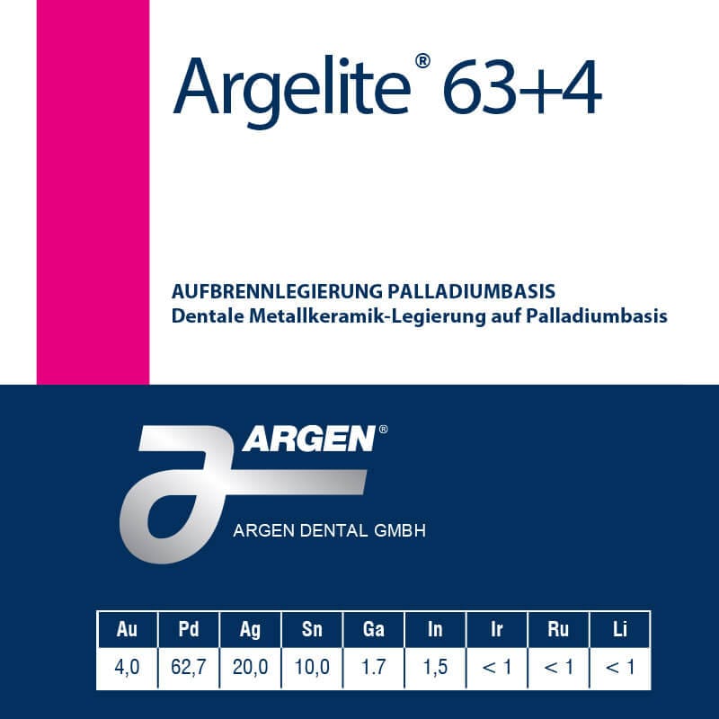 Argelite 63+4 – ARGEN Dental, Legierungen und Lote