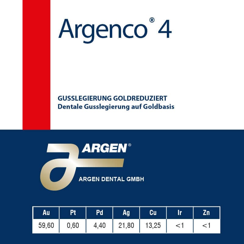 Argenco 4 – ARGEN Dental, Legierungen und Lote