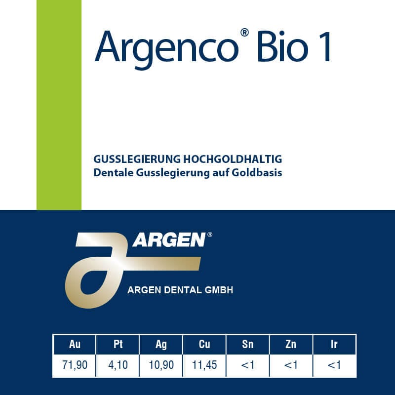Argenco Bio 1 – ARGEN Dental, Legierungen und Lote