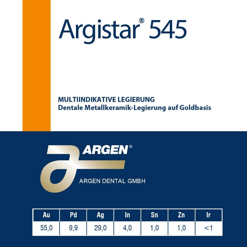 Argistar 545 – ARGEN Dental, Legierungen und Lote