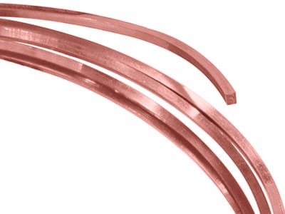 9ct Red Gold Square Wire 3.00mm Fully Annealed, 100% Recycled Gold