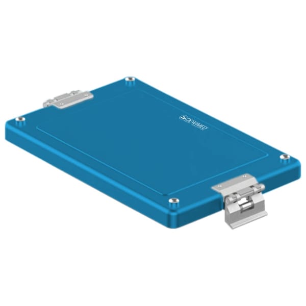 container lid blue, 325 x 192 mm dental model non-perforated 88.618.73
