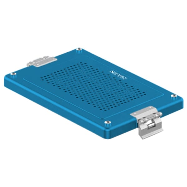 container lid blue, 325 x 192 mm dental model perforated 88.618.83