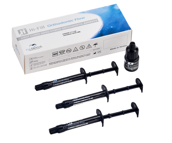 HI-FILL ORTHODONTIC FLOW SET / IŞIKLA POLİMERİZE OLAN NANO HİBRİT ORTODONTİK ADEZİV SET