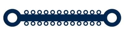Ligatur O-Ties Mitternachtsblau - PK/1008