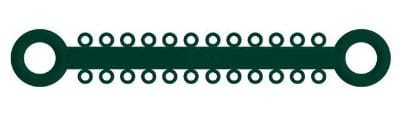 Ligatur O-Ties Smaragd - PK/1008