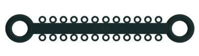 Ligatur O-Ties Rauchgrau - PK/1008