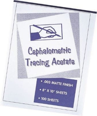 Kephalometrisches Durchzeichenpapier – Block/100 Blatt