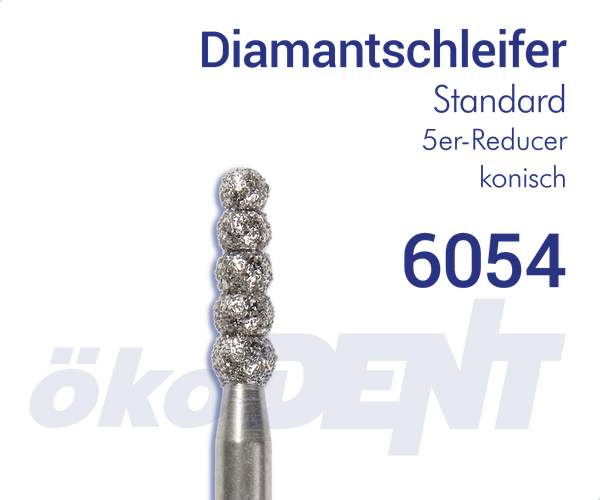 Standard-Diamant 6054 - Reducer, konisch, 6-er